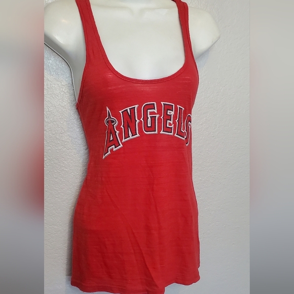 💚5/$25 Los Angeles Baseball MLB Angels Racerback Gauze Tank Top Medium - Picture 3 of 6
